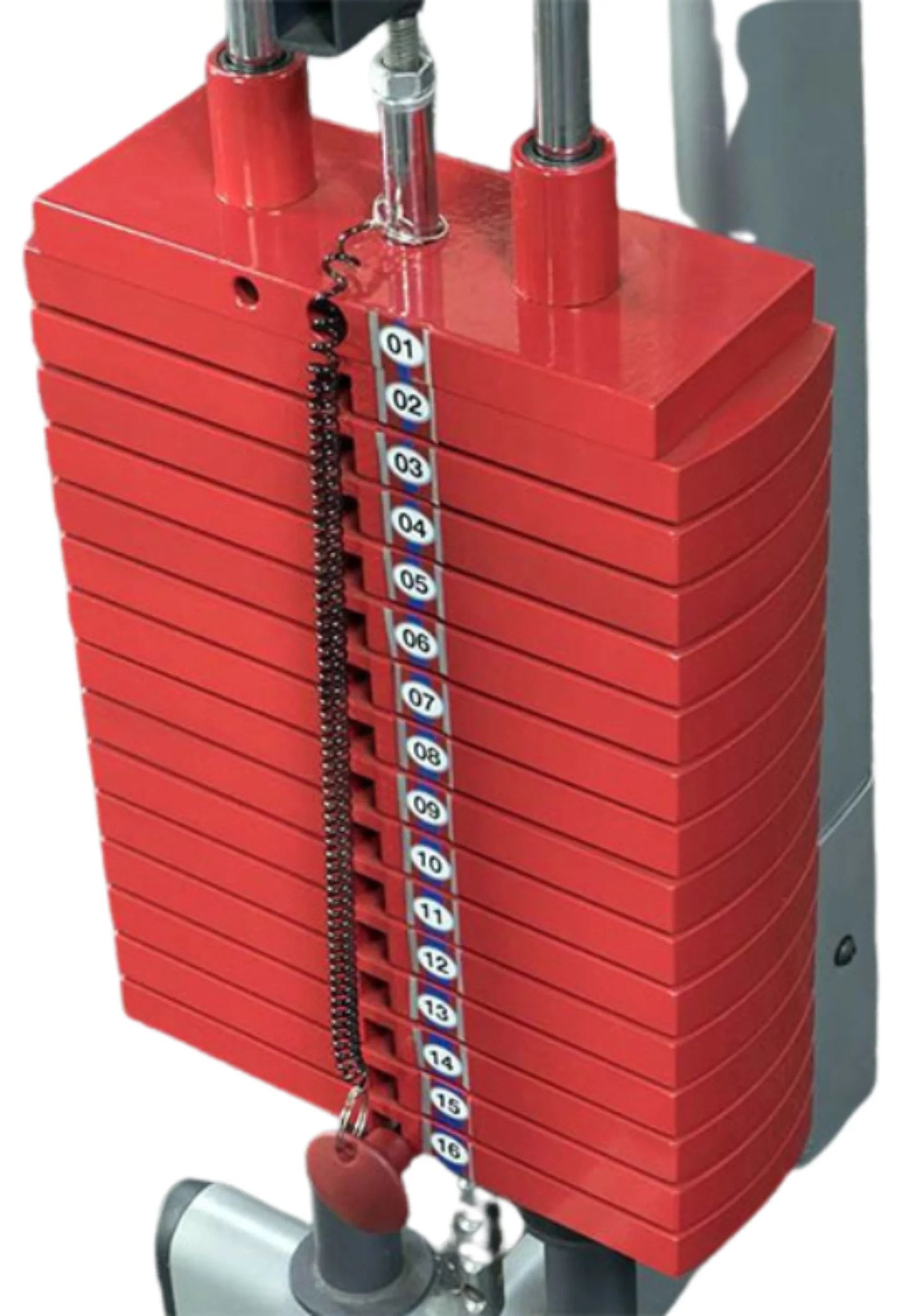 Body Solid HP200 Premium Red 200 lb Weight Stack (New) - Image 3