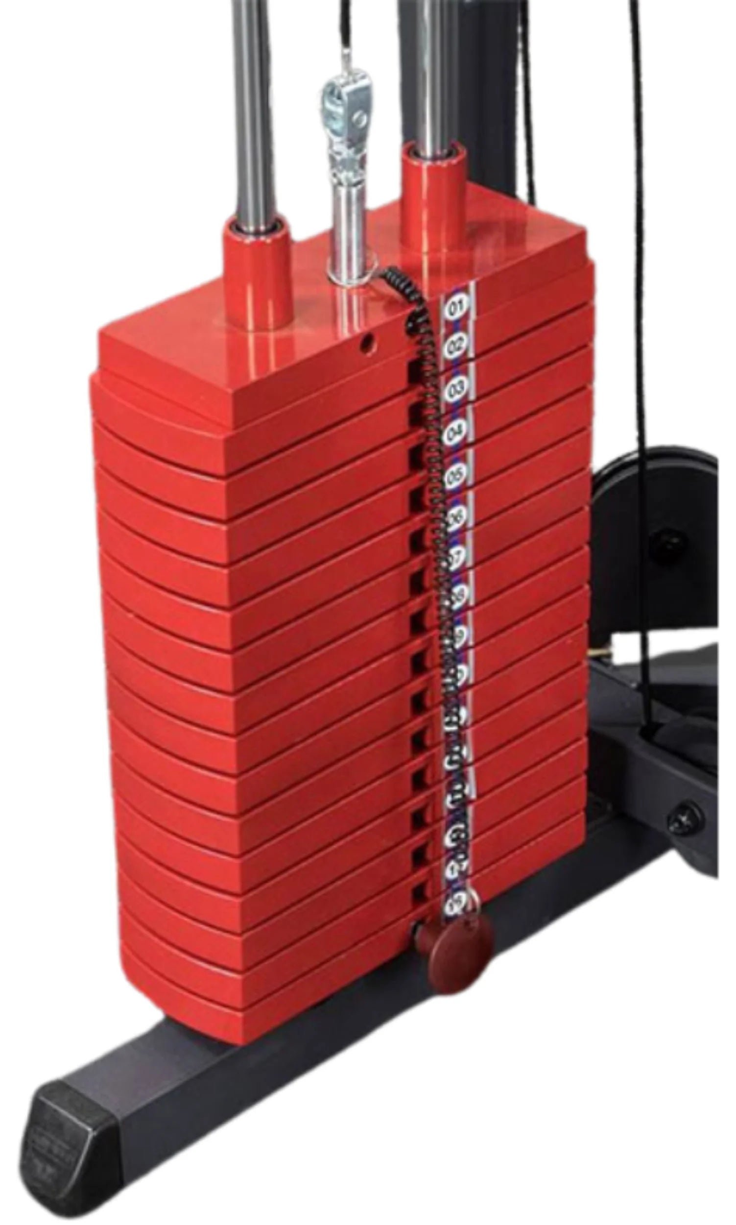 Body Solid HP200 Premium Red 200 lb Weight Stack (New) - Image 4