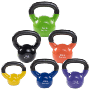 Body Solid KBVS105 Vinyl Coated Kettlebell Set 5-30 lb. (New)