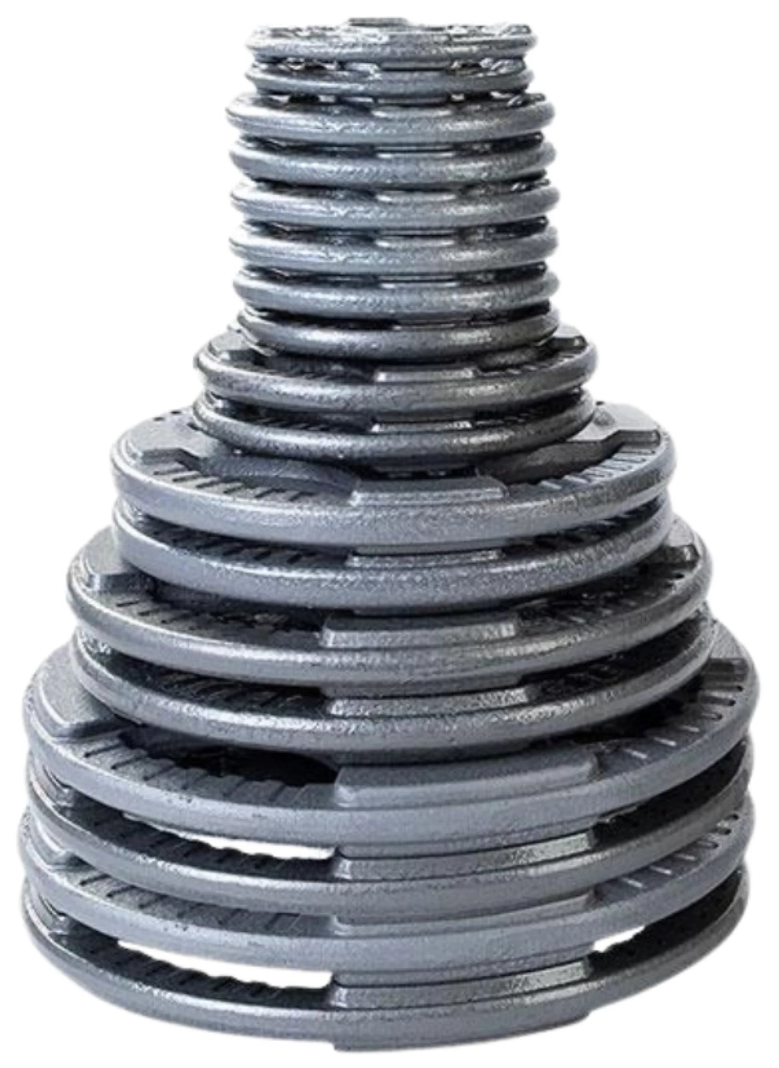 Body Solid OST355 Cast Iron Grip Plate Set - 355 lbs. (plates only) (New) - Image 2