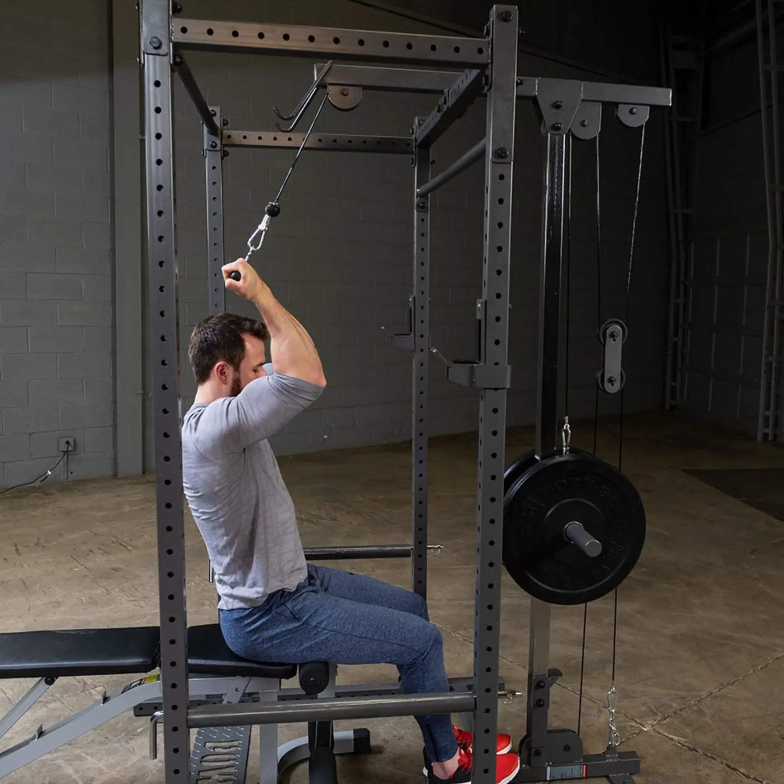 Body-Solid PLA1000 Powerline Power Rack Lat Attachment (New) - Image 4
