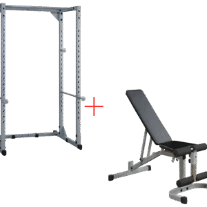 Body-Solid PPR200XP4 Powerline Power Rack w/Flat Incline Decline Bench (New)