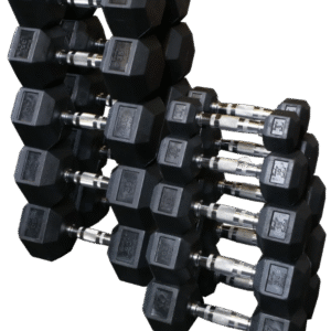 Body Solid SDRS550 Rubber Coated Hex Dumbbell Set 5 to 50 lbs. (New)