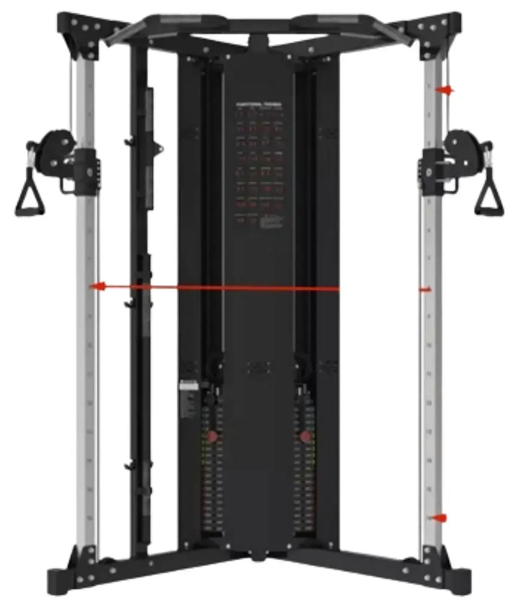 French Fitness DAP50 Dual Adjustable Pulley - 83" Tall (New) - Image 2