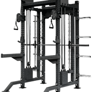 French Fitness FSR40 Commercial Functional Smith & Squat Power Cage - 83" Tall (New)