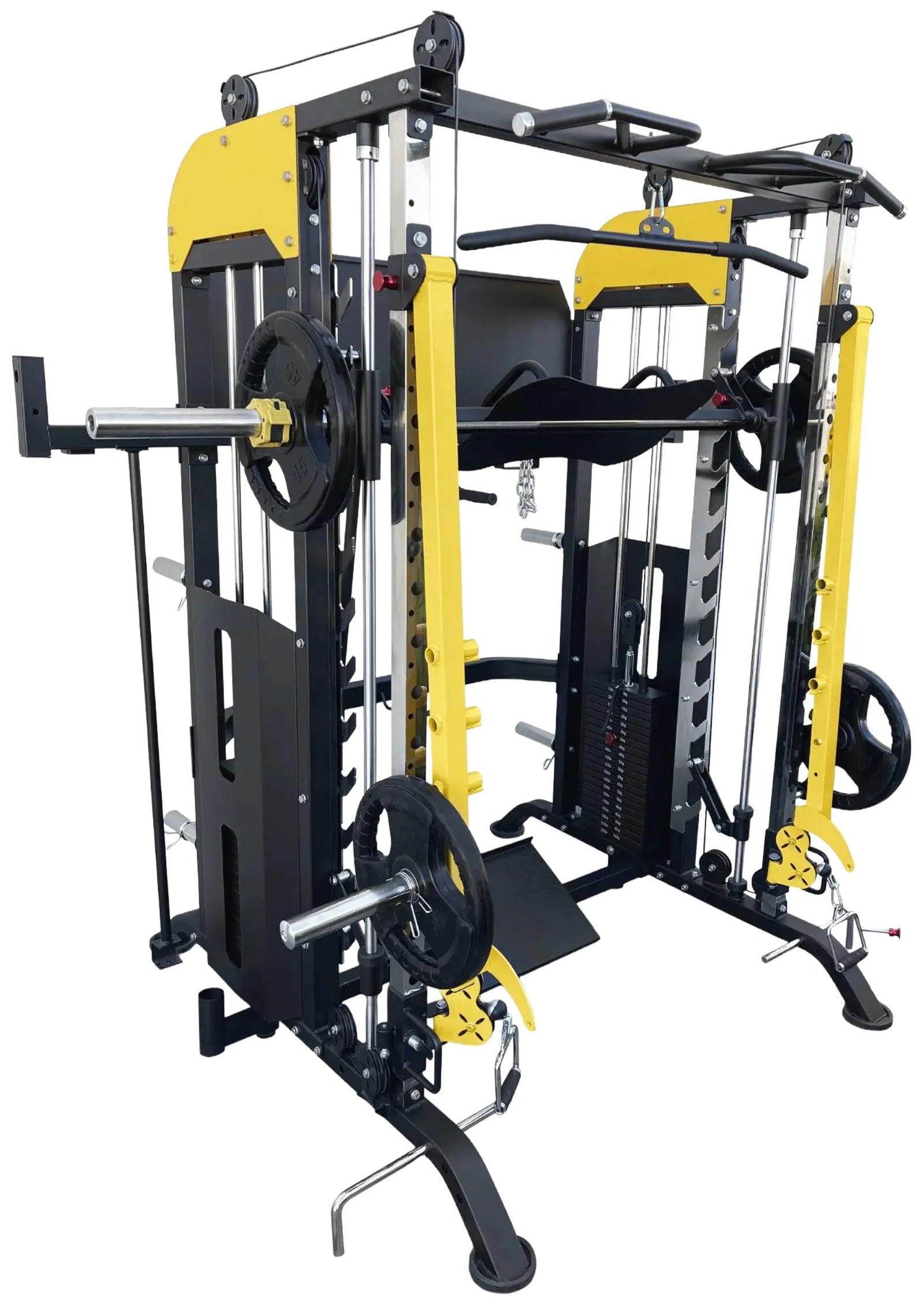 French Fitness FSR90 Functional Trainer Smith & Squat Rack Machine (New) - Image 2