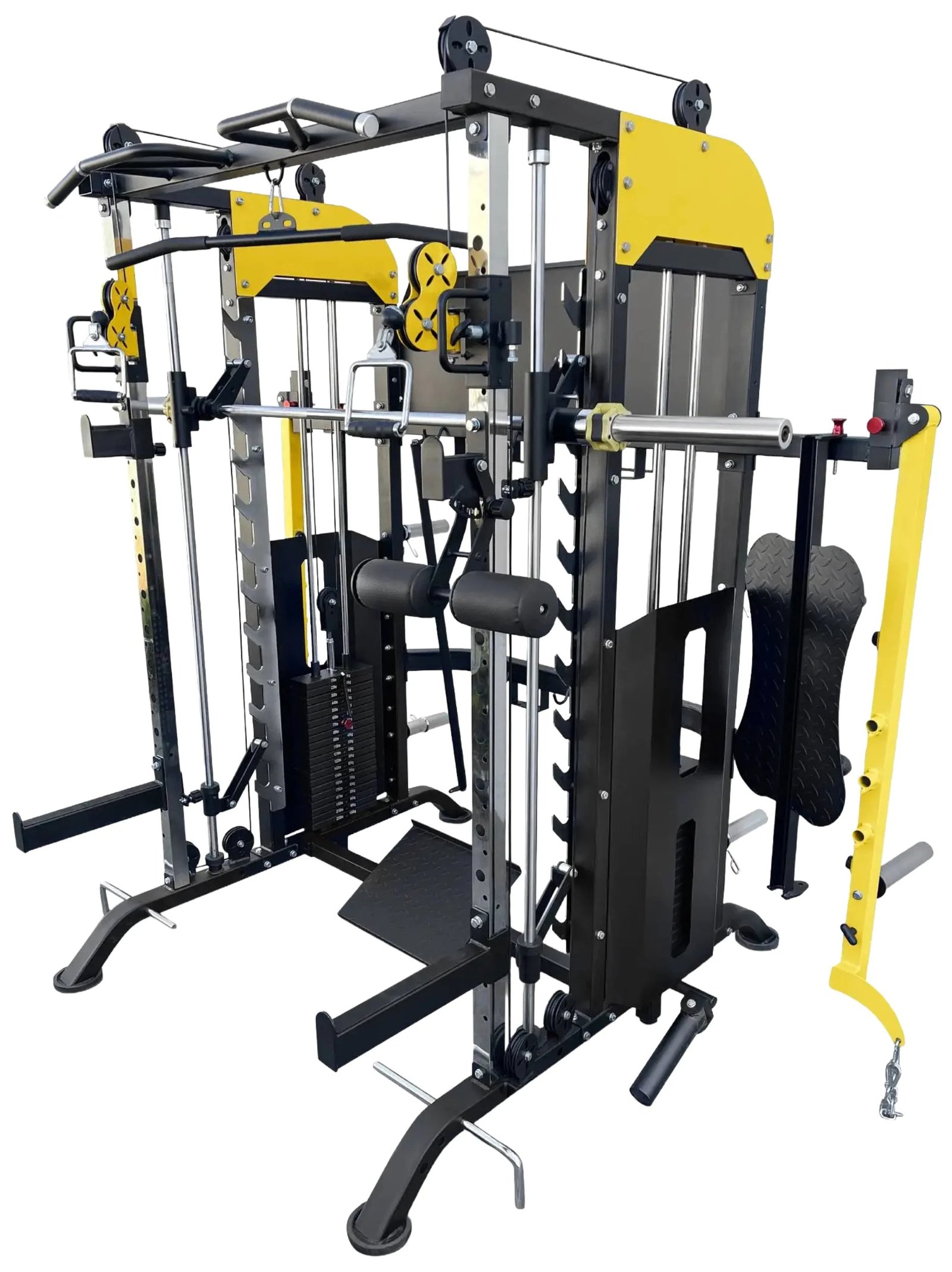 French Fitness FSR90 Functional Trainer Smith & Squat Rack Machine (New) - Image 3