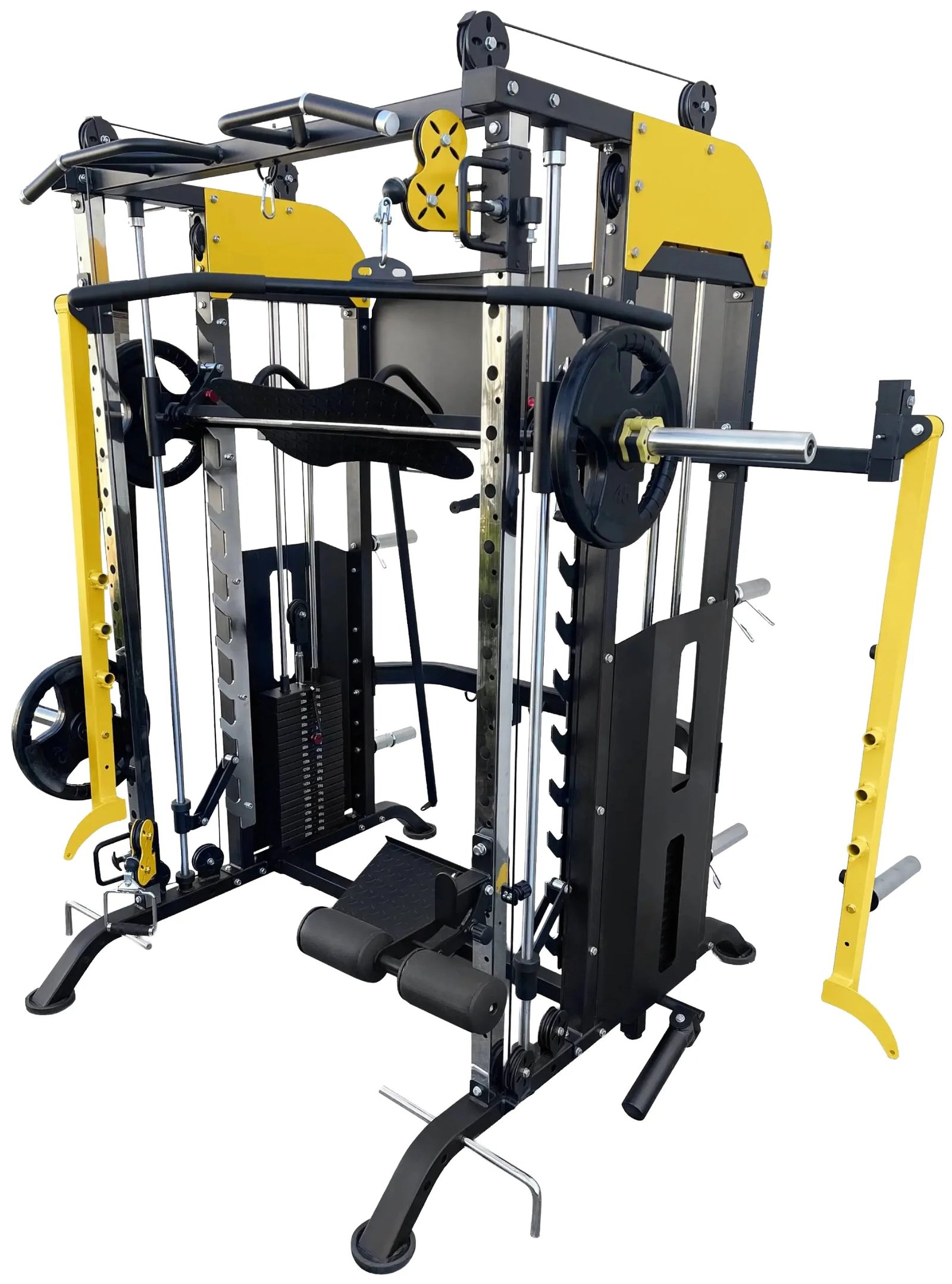 French Fitness FSR90 Functional Trainer Smith & Squat Rack Machine (New) - Image 5