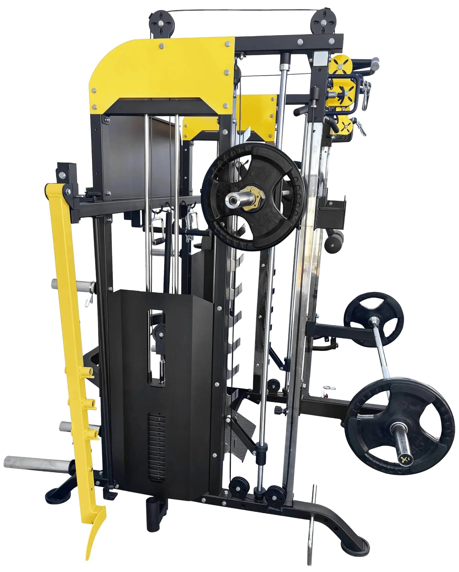 French Fitness FSR90 Functional Trainer Smith & Squat Rack Machine (New) - Image 6