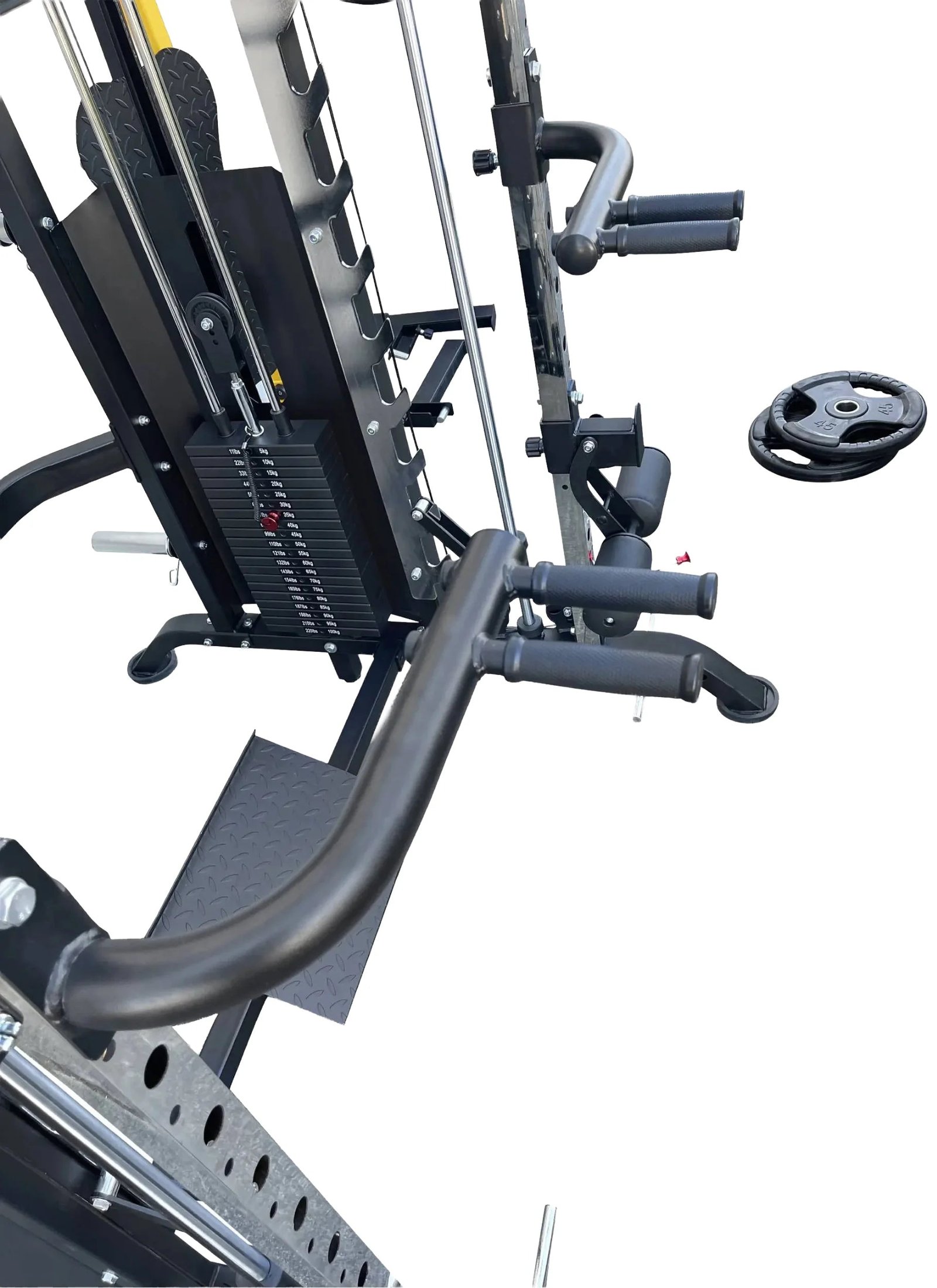 French Fitness FSR90 Functional Trainer Smith & Squat Rack Machine (New) - Image 9