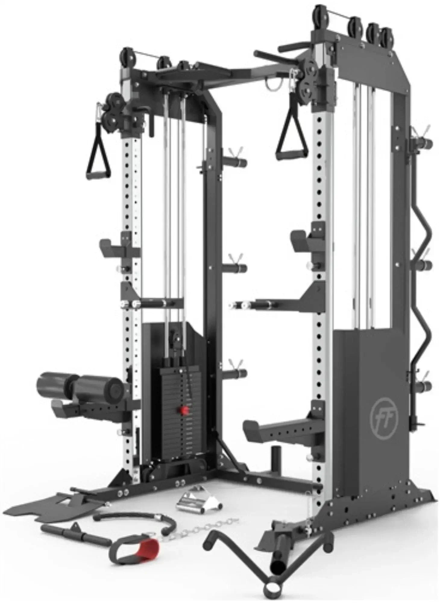 French Fitness SRFT8 Squat Rack Functional Trainer (New) - Image 2