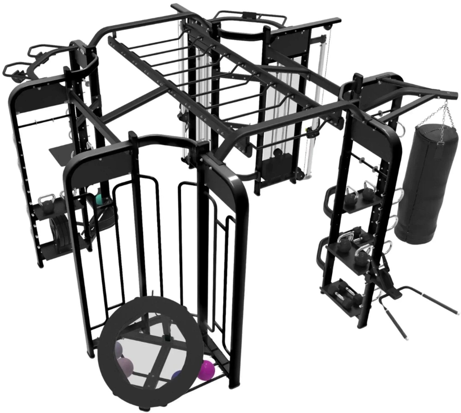 French Fitness FFB Black 360XL Energy Group Training System (New) - Image 2