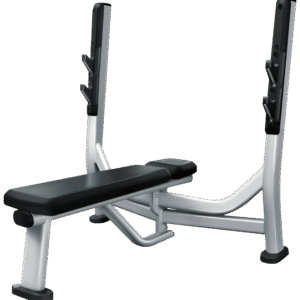 French Fitness FFS Silver Olympic Flat Bench Press (New)