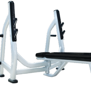 French Fitness FFS Silver Olympic Flat Bench w/Weight Horns (New)