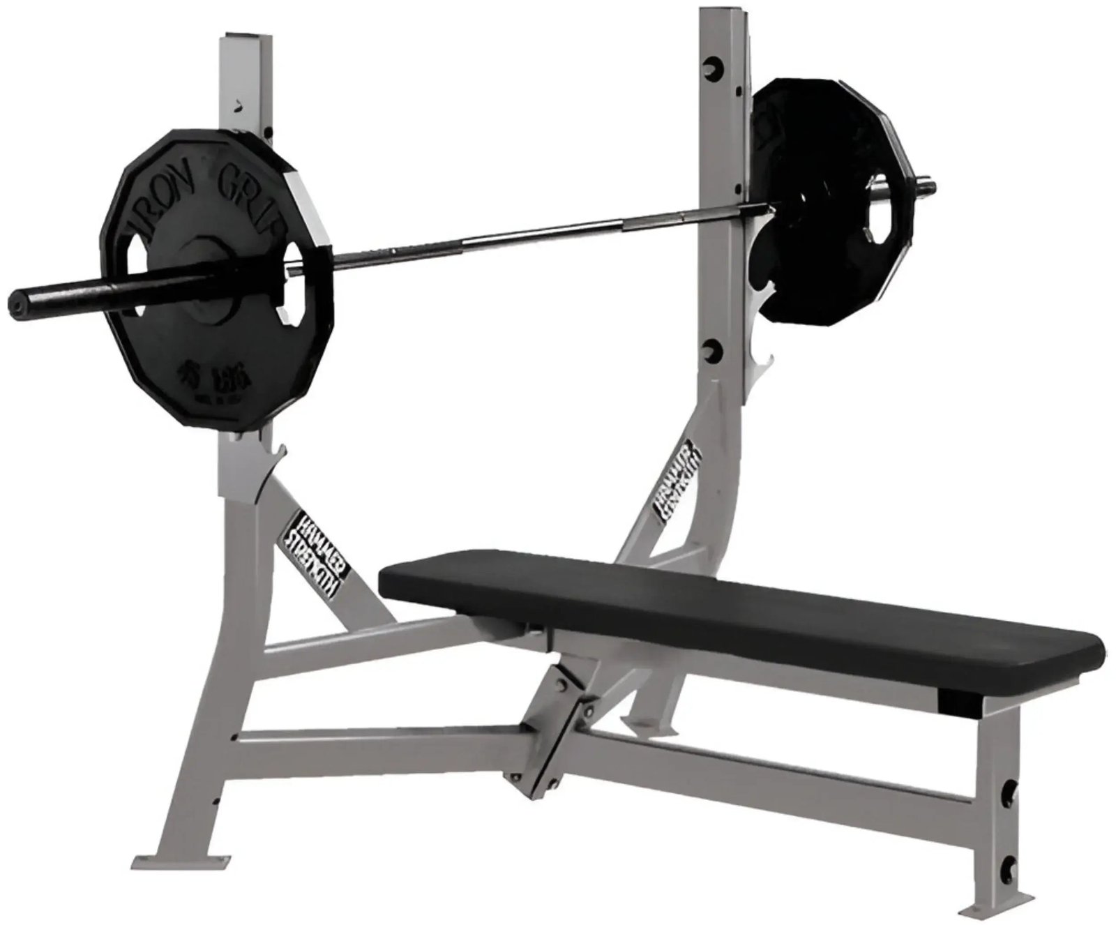 Hammer Strength Olympic Flat Bench w/Weight Storage (Remanufactured) - Image 2