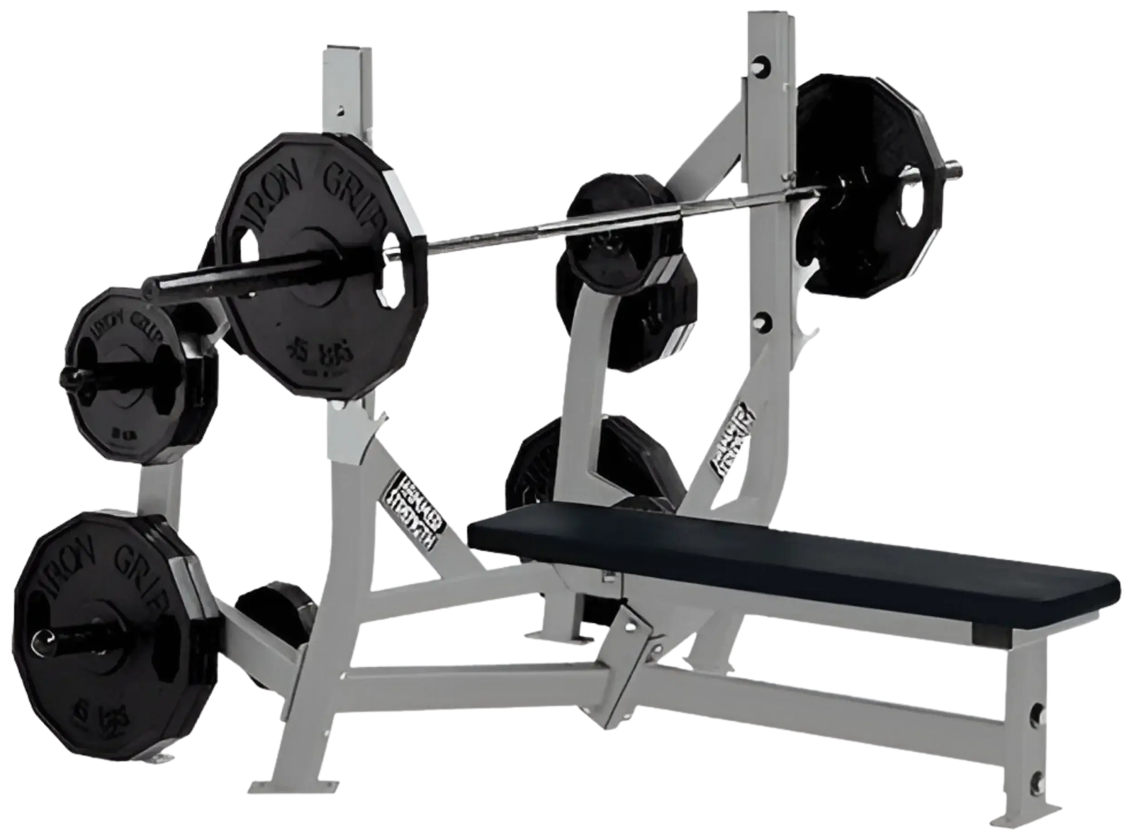 Hammer Strength Olympic Flat Bench w/Weight Storage (Remanufactured)