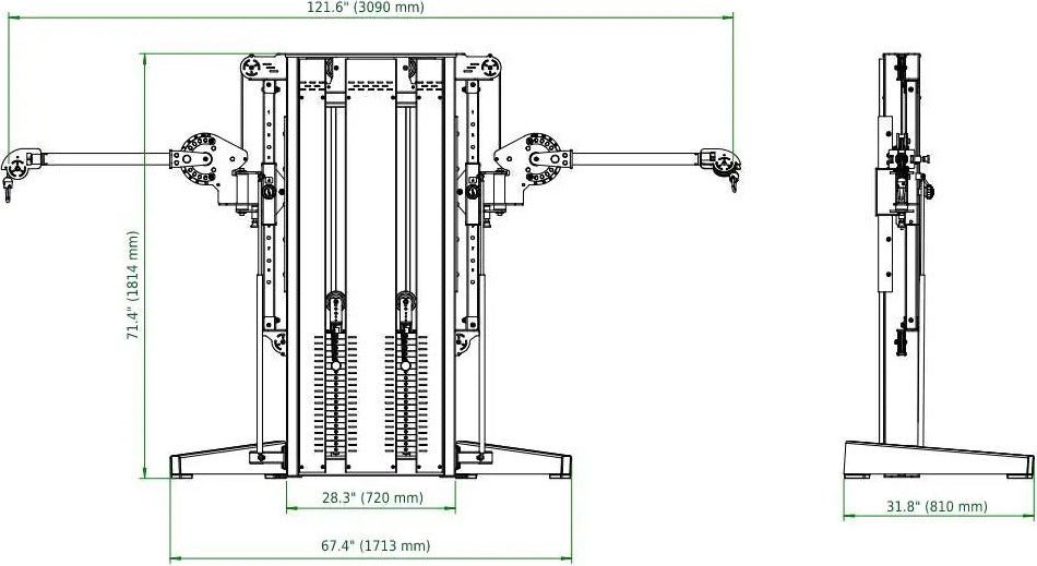 French Fitness Newport Dual Cable Crossover Functional Trainer (New) - Image 5