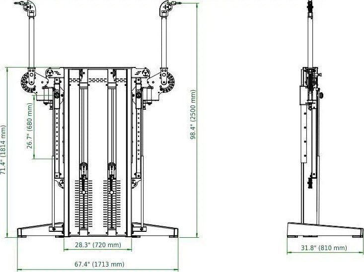 French Fitness Newport Dual Cable Crossover Functional Trainer (New) - Image 6